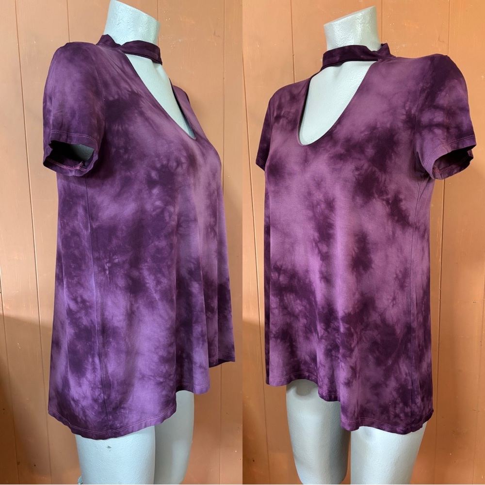 AE American Eagle Outfitters Soft & Sexy Choker Tie Dye Top M - Picture 3 of 8